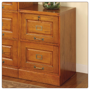 Palmetto Oak File Cabinet with 2 Drawers by Coaster