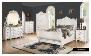Riviera - Elegant Solid Wood Traditional Bedroom Set by Empire Furniture Design