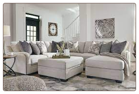 Dellara Sectional Sofa 32101 4Pc in Fabric by Ashley