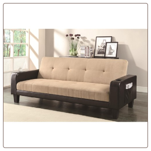 Sofa Bed and Futon with Cup Holders and Magazine Storage Coaster 300295