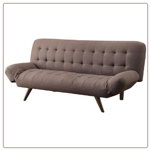 Retro Modern Sofa Bed with Tufting & Cone Legs by Coaster 500041