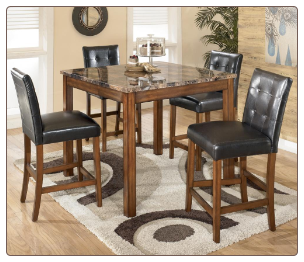 Theo - Table and 4 Chairs Set Signature Design by Ashley Furniture