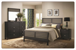 Richmond Black 4 PC Bedroom Set by Coaster