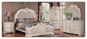 Infinity Bedroom Traditional Set in White