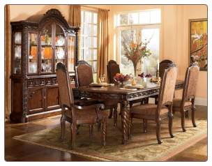 North Shore  - Rectangular Extension Table and Dining Arm Chairs / Dining Side Chairs Signature Design by Ashley Furniture