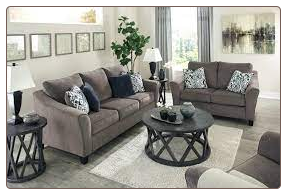 Morelos Sofa and Loveseat - Chocolate color
