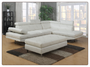G147 Living Room Set  - GloryFurniture  WHITE
