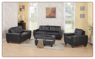 Glory G200-- Living Room Set- BLACK