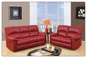 U99270 Reclining Living Room Set in Red