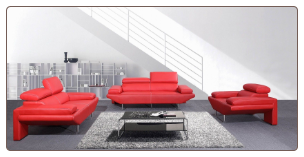 2 PCs Madrid Italian Leather Sofa Set (Sofa, Loveseat and Chair) - J&M Furniture