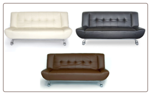Tribeca Leatherette Sofa Bed - 3 Different Colors