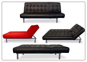 Trio Leather Sofa Bed