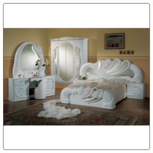 Vanity White - Italian Classic 5PC Bedroom Set
